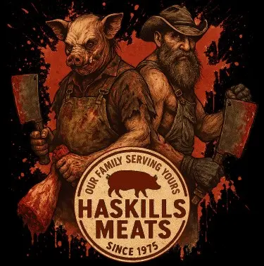 Haskills Meats Haunted Attraction Haskills Meats haunted butcher shop attraction in Cumming GA